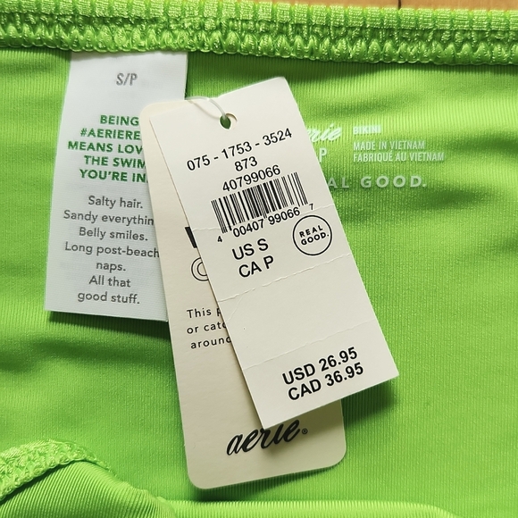 NWT Aerie Beach Babe Shine Rib Bikini Set - S - Picture 11 of 15